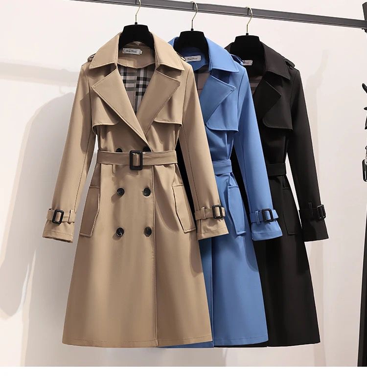 Tracy™ | Luxe trenchcoat met details