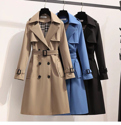 Tracy™ | Luxe trenchcoat met details